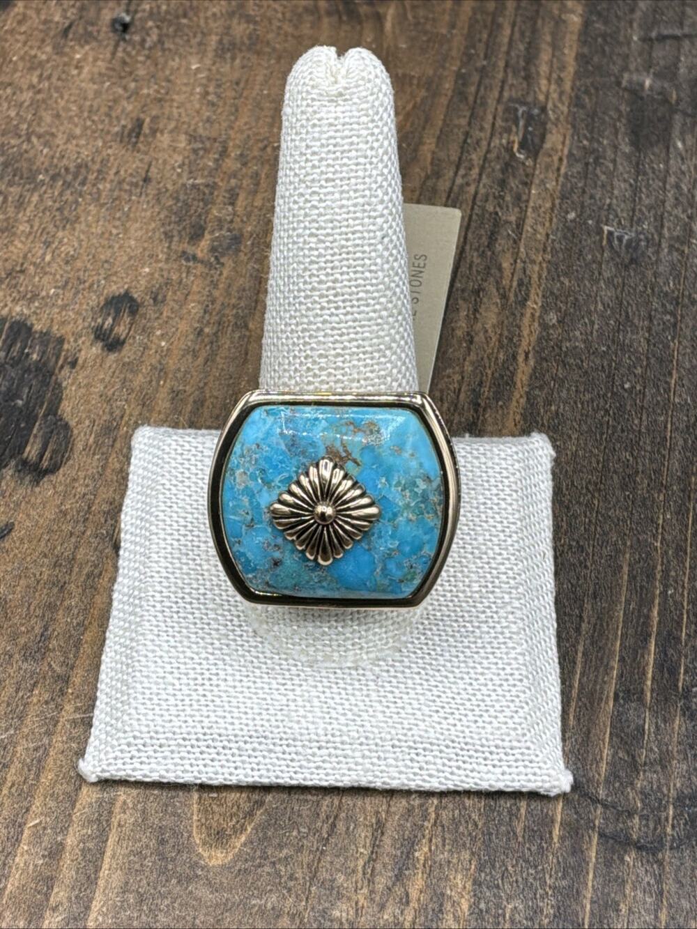 Barse Raja Turquoise Ring-Bronze- 11.5-NWT